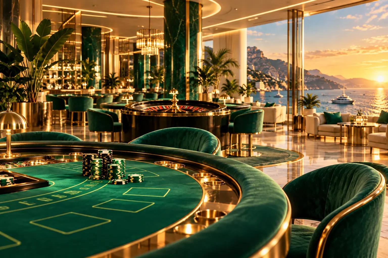 Salón de casino contemporáneo